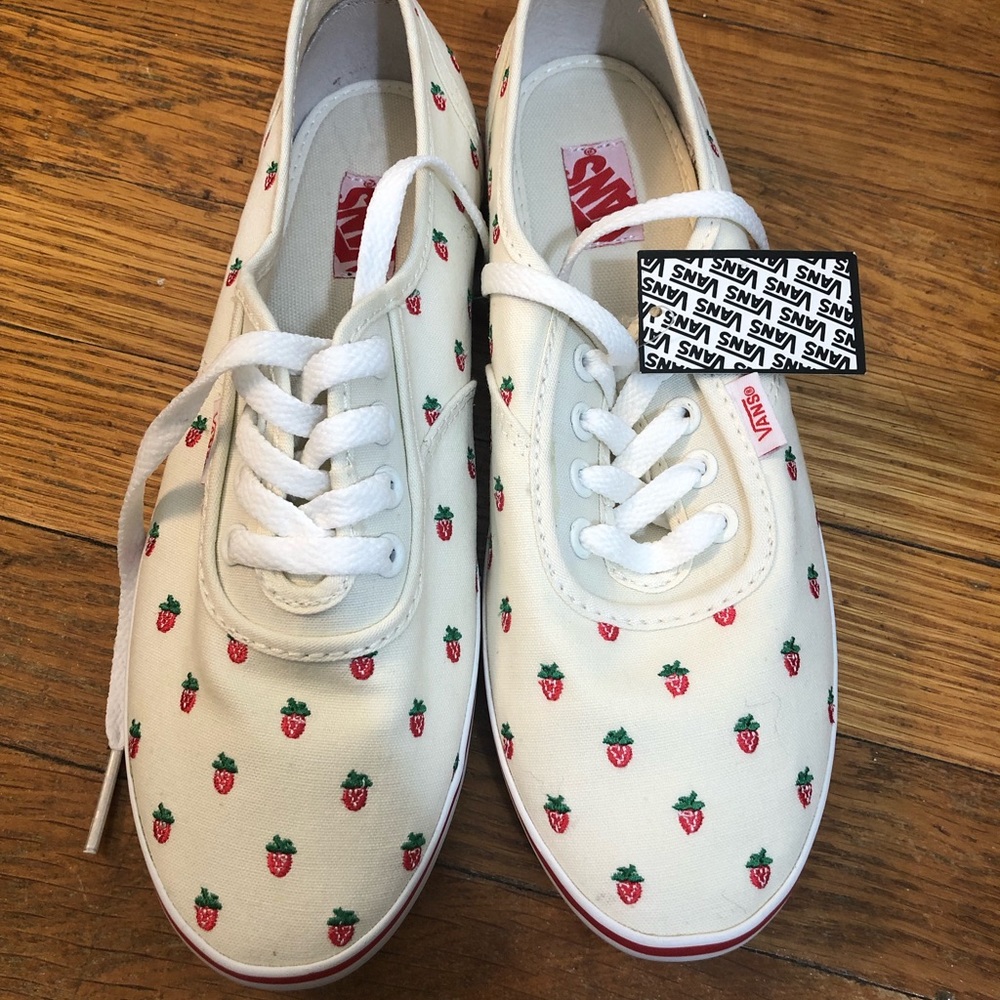 Women’s Vans Strawberry Print Canvas Sneakers